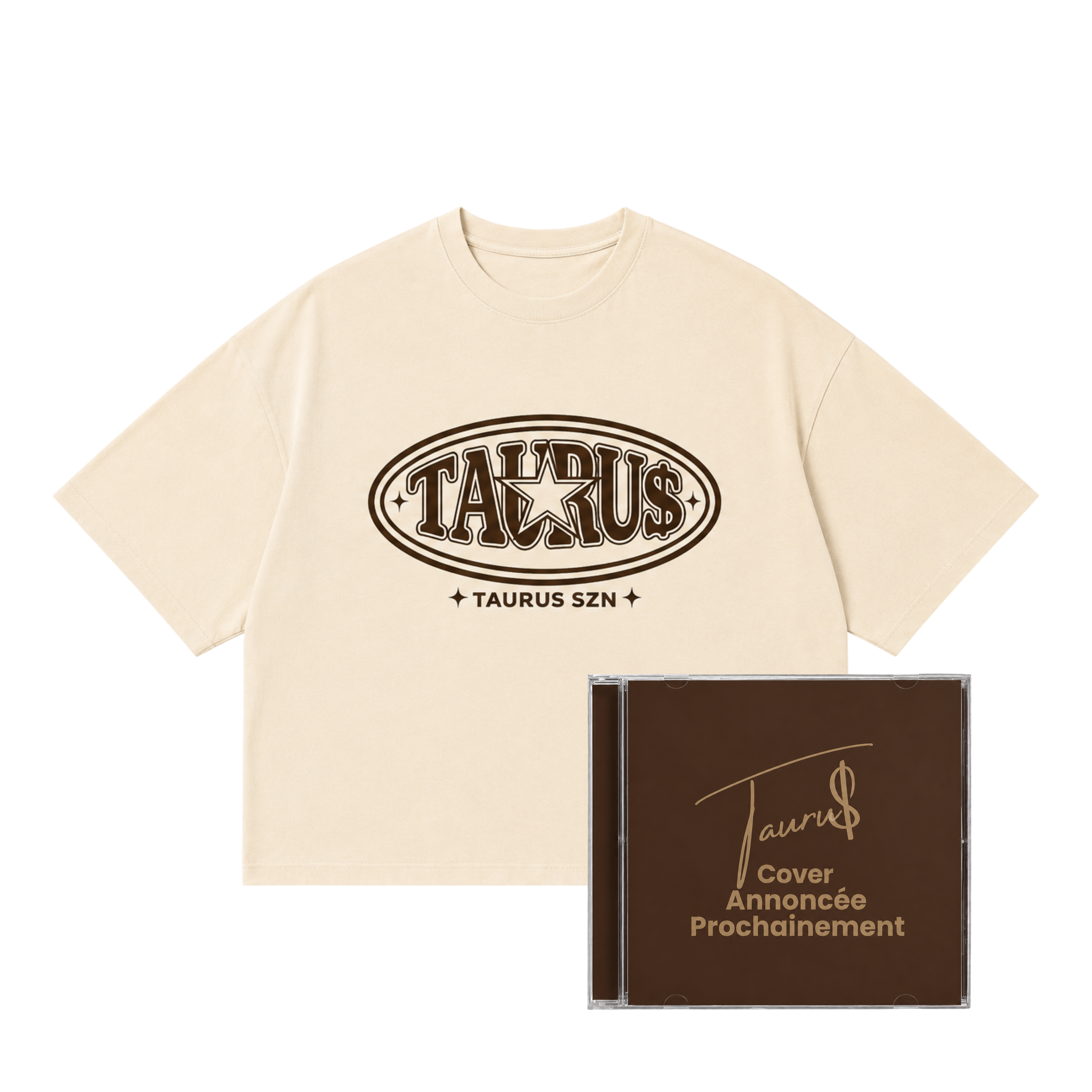 T-Shirt Abricot (Etoile) + CD