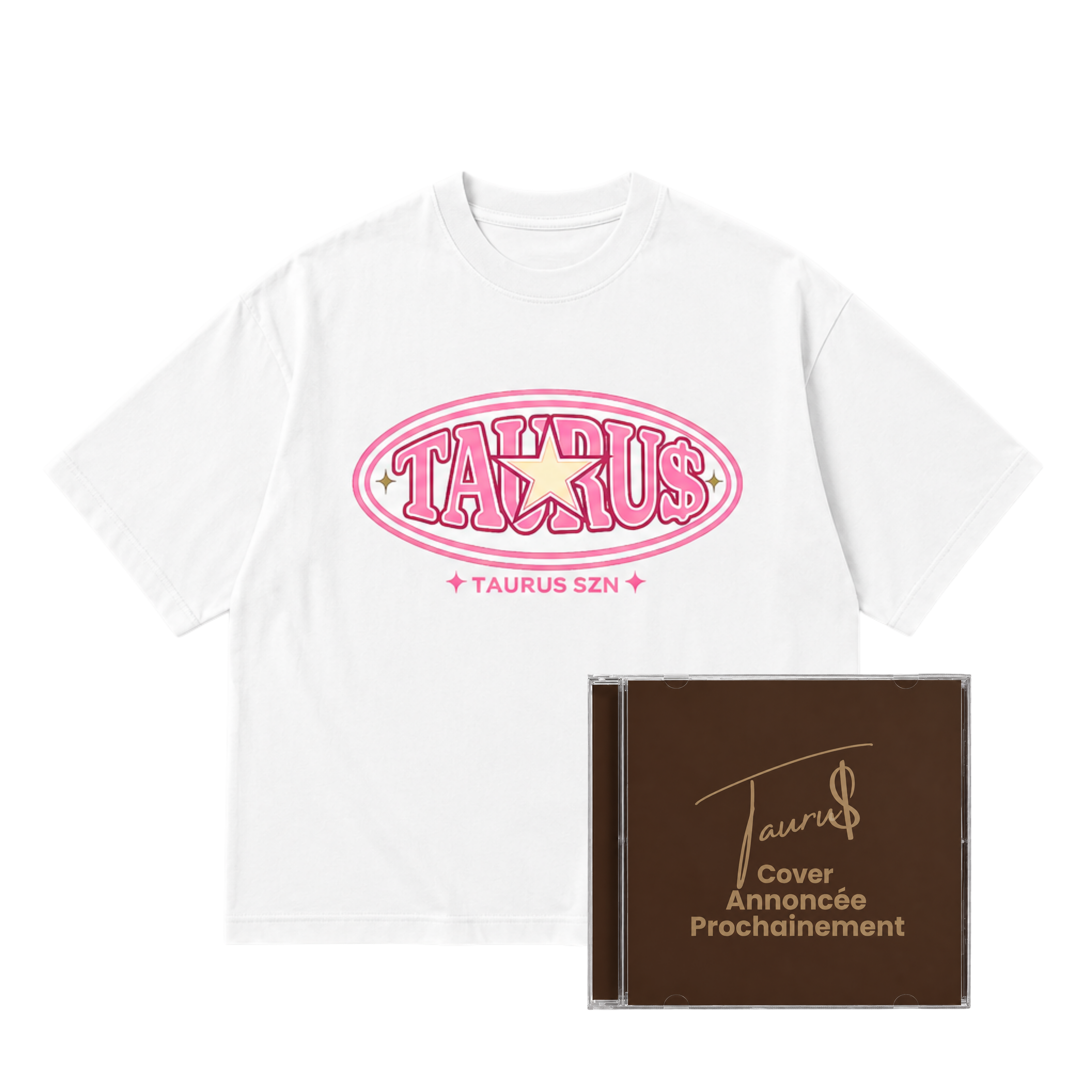 T-Shirt Blanc (Etoile) + CD
